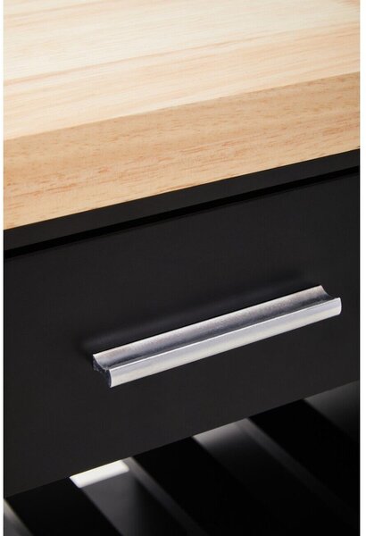 Barek na kółkach z litego drewna kauczukowego 48x105 cm Frankfurt – Premier Housewares