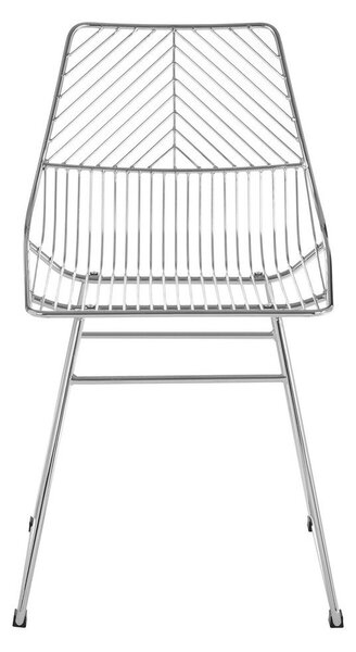 Metalowe krzesło w kolorze srebra District – Premier Housewares