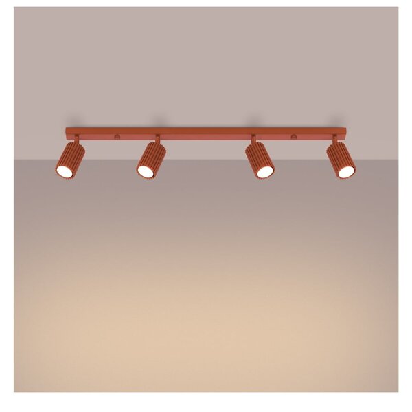 Ceglasta lampa punktowa 6,5x81 cm Gleam – Sollux