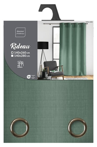 Zielona zasłona 140x260 cm Soline – douceur d'intérieur