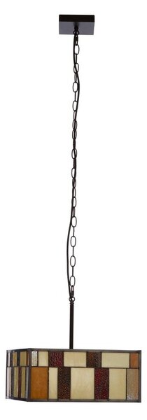 Metalowa lampa wisząca ze szklanym kloszem Waldorf – Premier Housewares