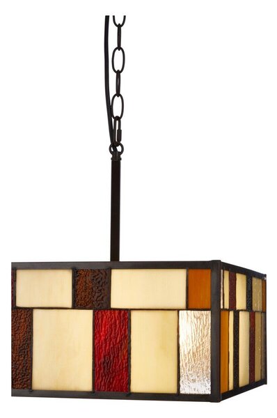 Metalowa lampa wisząca ze szklanym kloszem Waldorf – Premier Housewares