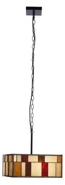 Metalowa lampa wisząca ze szklanym kloszem Waldorf – Premier Housewares