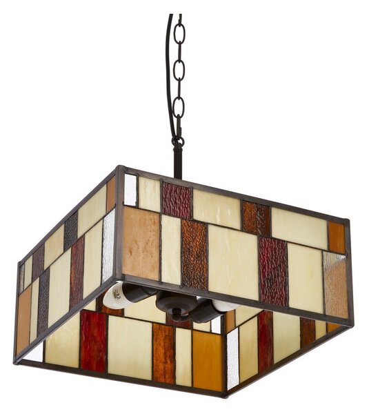 Metalowa lampa wisząca ze szklanym kloszem Waldorf – Premier Housewares