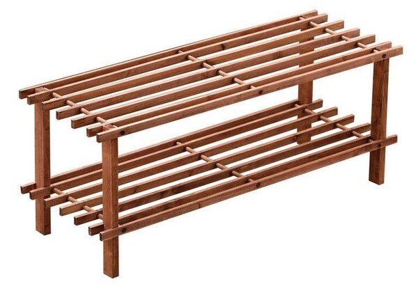 Szafka na buty z litego cedru w naturalnym kolorze 74x30x26 cm Parker – Premier Housewares