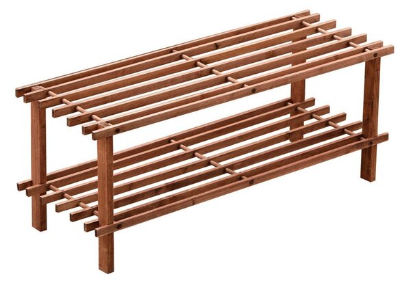 Szafka na buty z litego cedru w naturalnym kolorze 74x30x26 cm Parker – Premier Housewares
