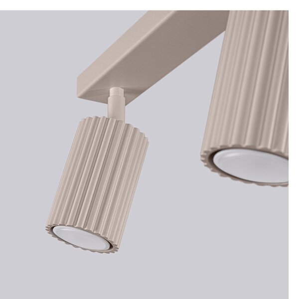 Szarobrązowa metalowa lampa punktowa 6,5x30 cm Gleam – Sollux