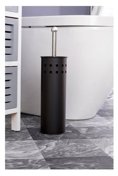 Metalowa szczotka do WC w kolorze matowej czerni Indy – Premier Housewares