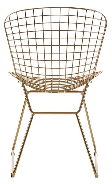 Metalowe krzesło w kolorze złota District – Premier Housewares