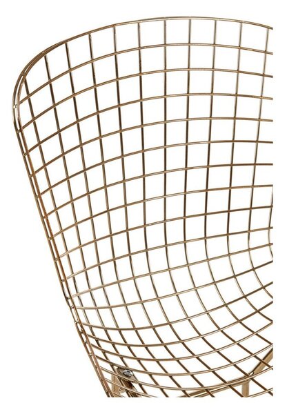 Metalowe krzesło w kolorze złota District – Premier Housewares
