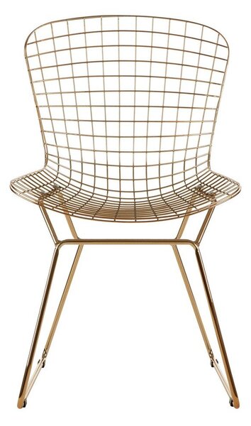 Metalowe krzesło w kolorze złota District – Premier Housewares