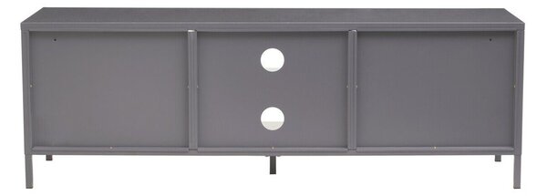 Szara stalowa szafka pod TV 150x50x45 cm Acier – Premier Housewares