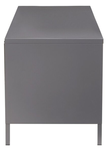 Szara stalowa szafka pod TV 150x50x45 cm Acier – Premier Housewares