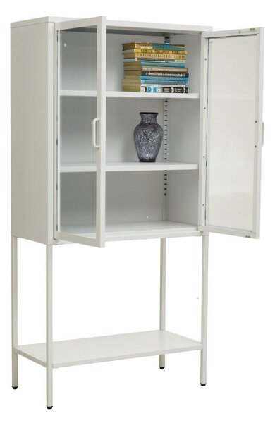 Biała stalowa witryna 75x150x35 cm Acier – Premier Housewares