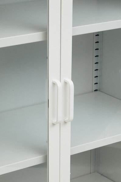Biała stalowa witryna 75x150x35 cm Acier – Premier Housewares