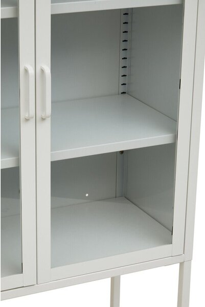 Biała stalowa witryna 75x150x35 cm Acier – Premier Housewares