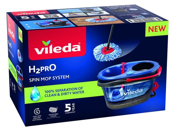 Mop rotacyjny z wiadrem H2PrO – Vileda