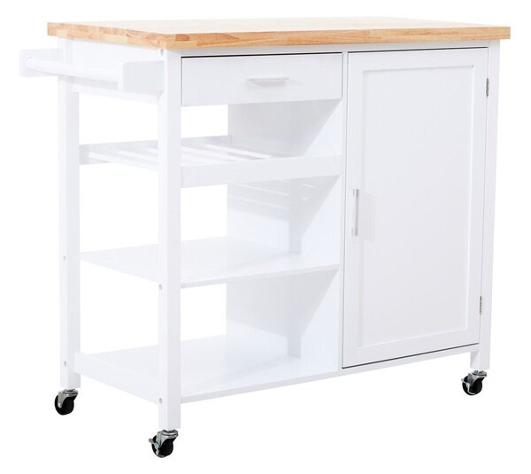 Barek na kółkach z litego drewna kauczukowego 48x105 cm Frankfurt – Premier Housewares