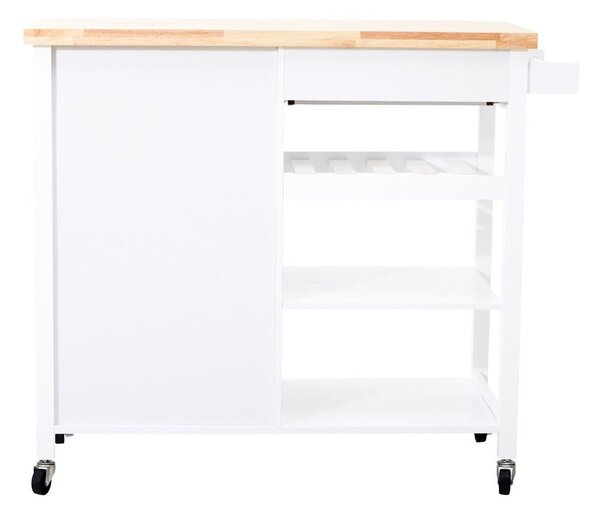 Barek na kółkach z litego drewna kauczukowego 48x105 cm Frankfurt – Premier Housewares