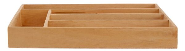 Drewniany organizer na sztućce do szuflady w naturalnym kolorze 30 x 38 cm – Premier Housewares