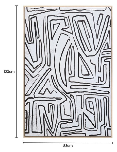 Obraz z ramą w zestawie/na płótnie 83x123 cm Astratto – Premier Housewares