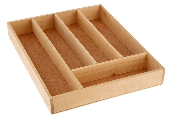 Drewniany organizer na sztućce do szuflady w naturalnym kolorze 30 x 38 cm – Premier Housewares