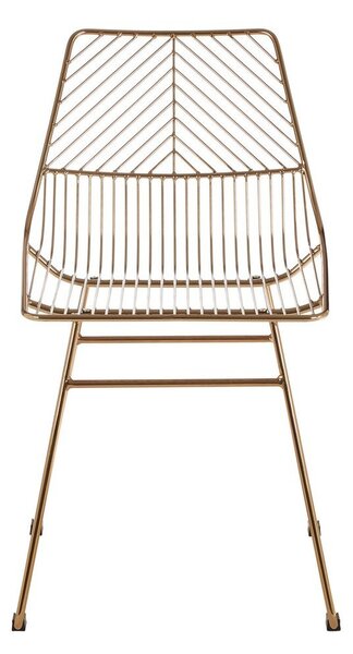 Metalowe krzesło w kolorze złota District – Premier Housewares
