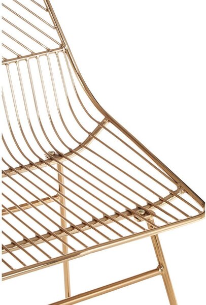 Metalowe krzesło w kolorze złota District – Premier Housewares