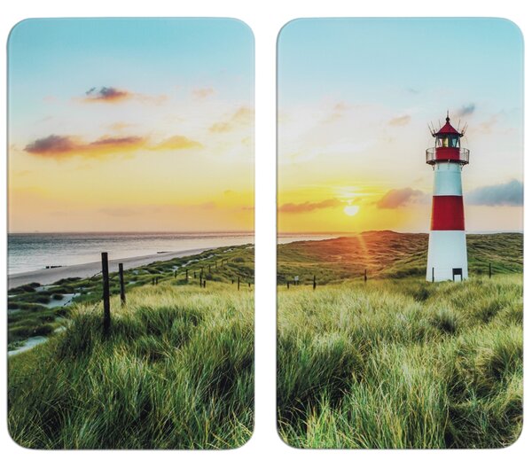 Szklane płyty ochronne na kuchenkę LIGHTHOUSE, 2 sztuki