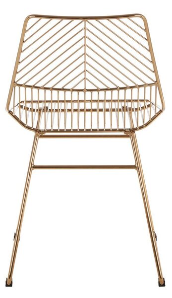 Metalowe krzesło w kolorze złota District – Premier Housewares