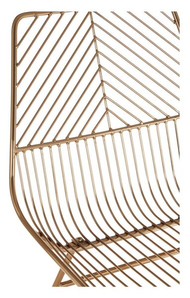 Metalowe krzesło w kolorze złota District – Premier Housewares