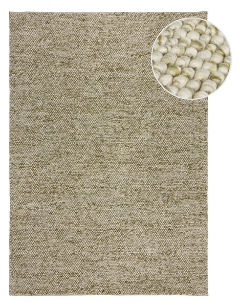 Dywan z mieszanki wełny tkany ręcznie w kolorze khaki 160x230 cm Minerals – Flair Rugs
