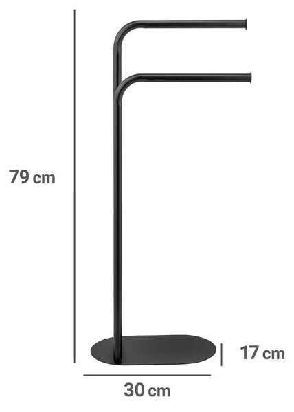 Metalowy stojak na ręczniki LEVANTE, wys. 79 cm