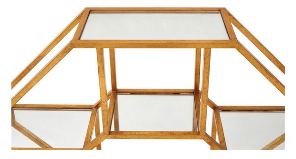 Wielopoziomowa metalowa półka w naturalnym kolorze 92 cm Zariah – Premier Housewares