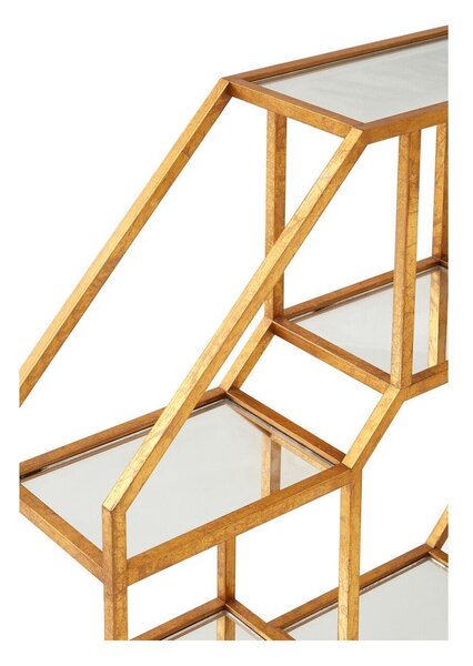 Wielopoziomowa metalowa półka w naturalnym kolorze 92 cm Zariah – Premier Housewares