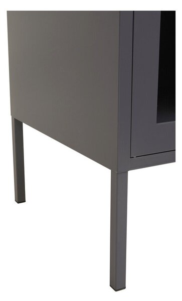 Szara stalowa witryna 140x80x45 cm Acier – Premier Housewares