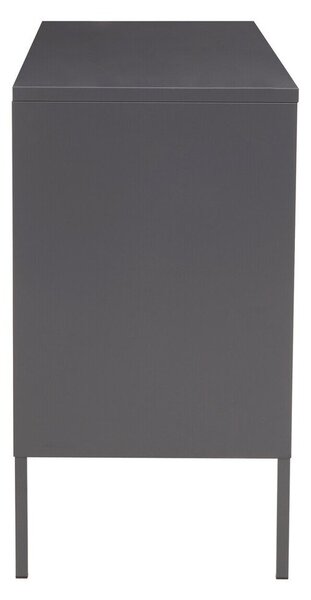 Szara stalowa witryna 140x80x45 cm Acier – Premier Housewares