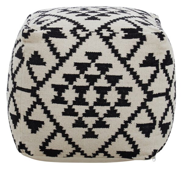 Czarno-biały puf Cefena – Premier Housewares