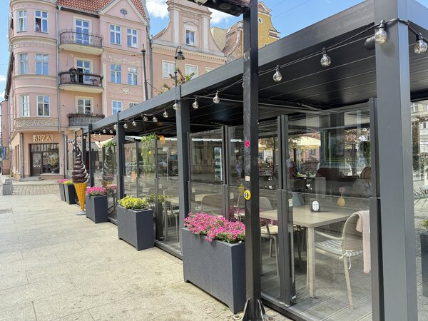 Ogrodzenie szklane 90 x 110 / 180 cm Anthracite - GUTROOF