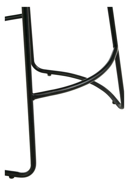 Czarny/brązowy tapicerowany hoker (wysokość siedziska 64 cm) Brixton – Premier Housewares