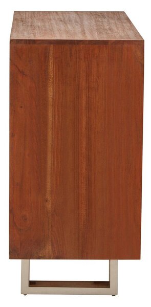 Komoda z litego drewna akacjowego w ciemnym naturalnym kolorze 92x82x40 cm Simla – Premier Housewares