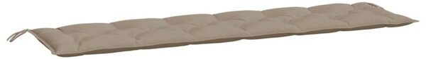 Poduszka na ławkę ogrodową, taupe, 200x50x7 cm, tkanina