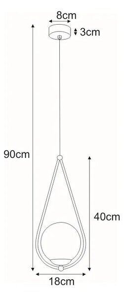 Lampa mosiężna wisząca w stylu glamour F4-E58