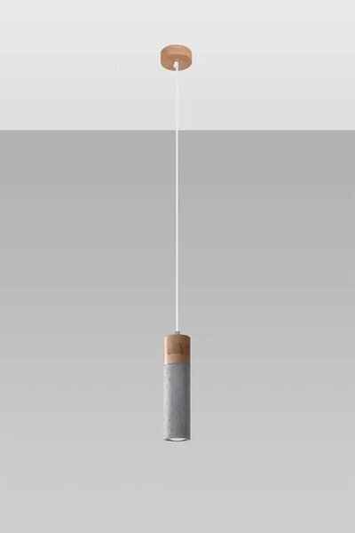 Betonowa lampa wisząca tuba loft - S162 F1-D89