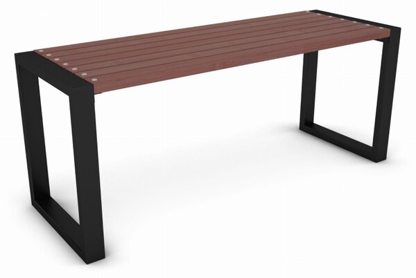 Stół do ogrodu z drewna 180 cm orzech | Umeblowana.com