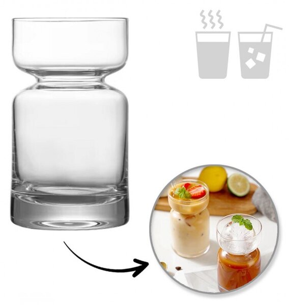 Szklanka Klepsydra Flow Glass 350 ML 1szt - SZK191