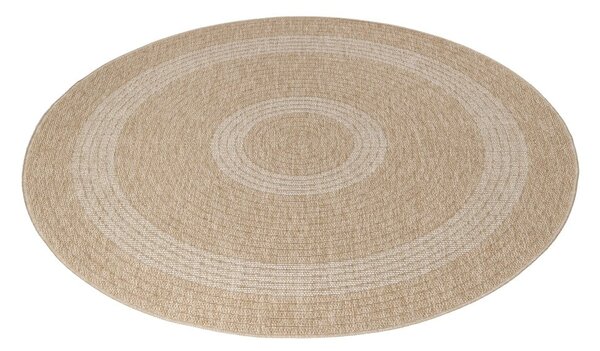 Beżowy okrągły dywan odpowiedni na zewnątrz ø 80 cm Comilla – Ayyildiz Carpets