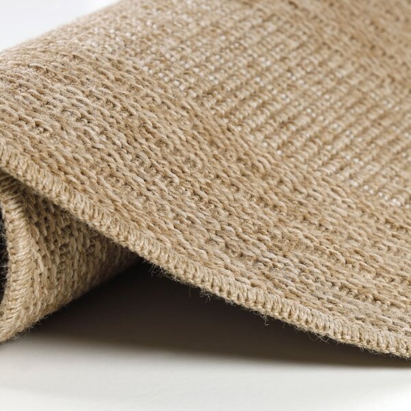 Beżowy okrągły dywan odpowiedni na zewnątrz ø 80 cm Comilla – Ayyildiz Carpets