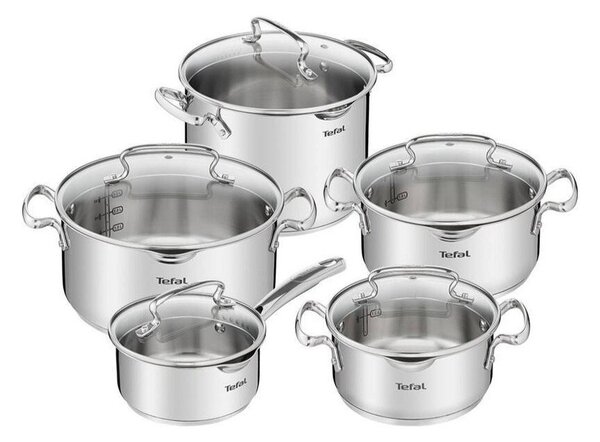 Zestaw garnków ze stali nierdzewnej 10 szt. DUETTO+ G719SA55 – Tefal