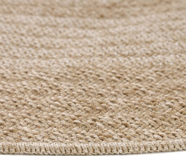 Beżowy okrągły dywan odpowiedni na zewnątrz ø 80 cm Comilla – Ayyildiz Carpets